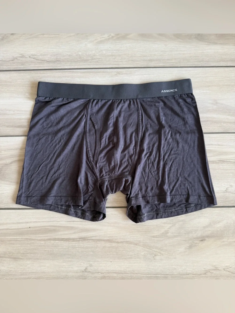 Assence Dual Pouch Boxer Brief Grey XL NWOT